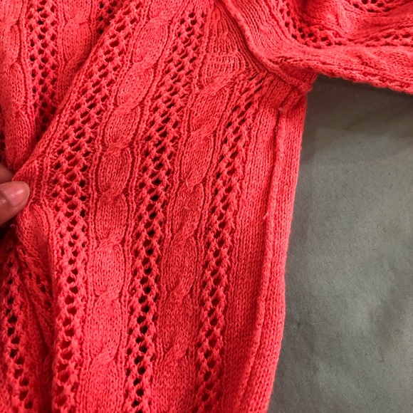 American Eagle Coral Knitted Style Sweater - Picture 4 of 7